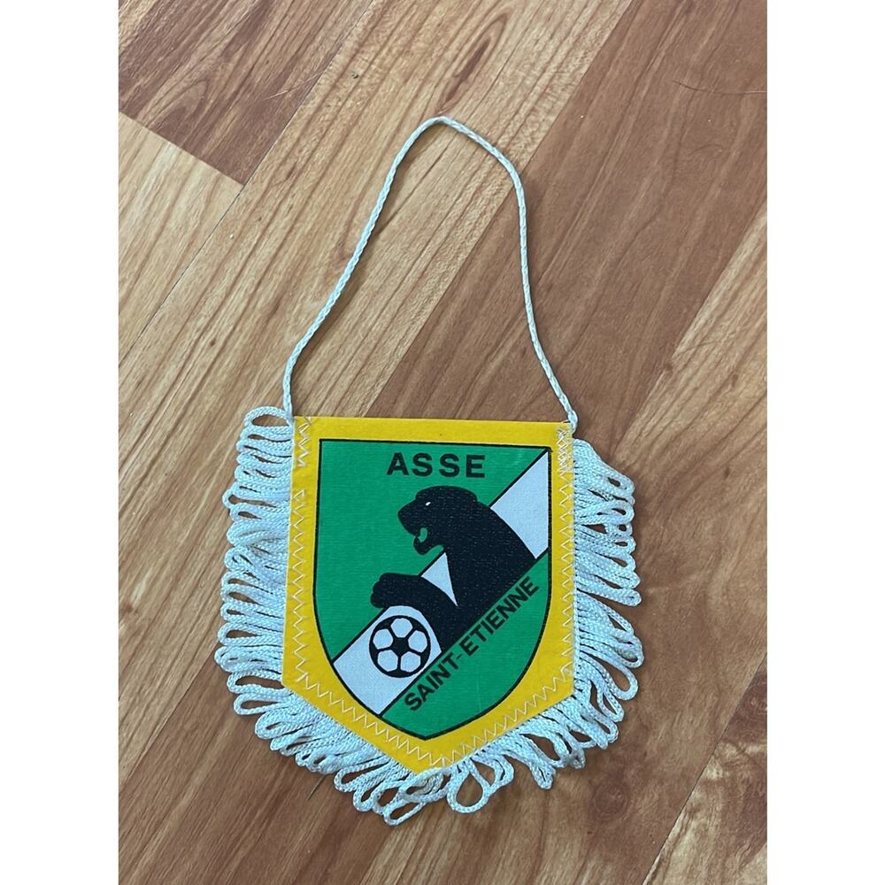 Vintage ASSE Saint Etienne Small Soccer Banner